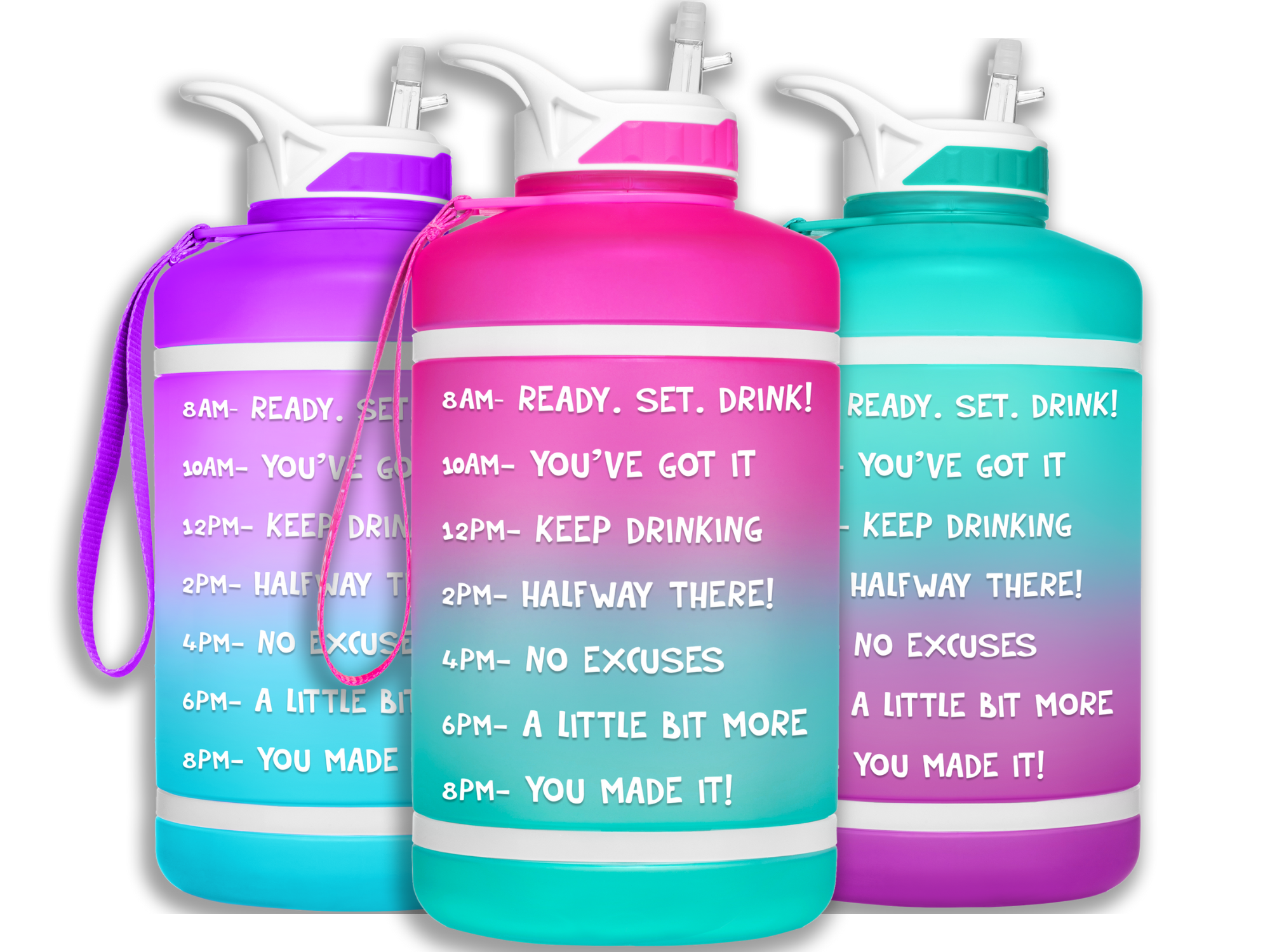 Water Bottle with Times