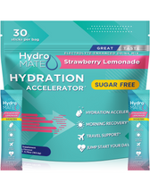 HydroMATE Electrolytes Sugar Free Strawberry Lemonade