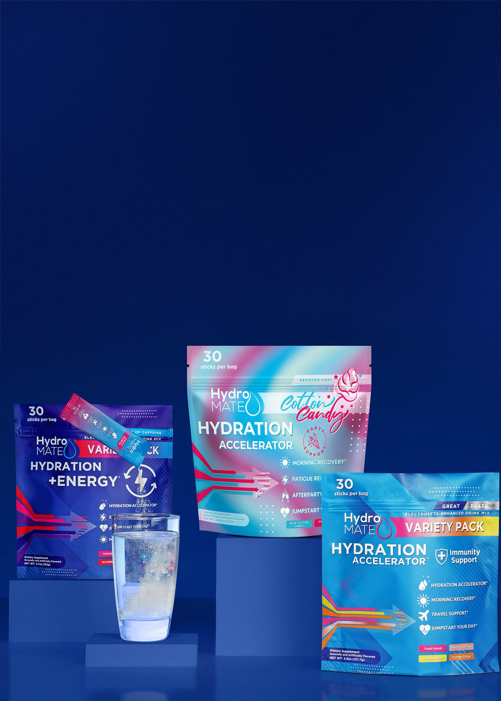Electrolyte Powder Packets Hydration Accelerator | HydroMATE