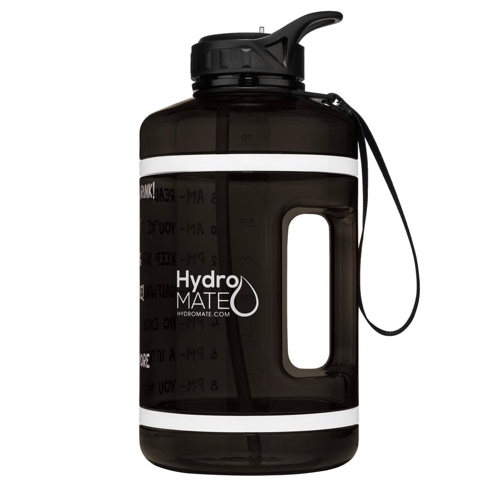 AKASO Half Gallon/64oz Motivational Water Bottle with Straw & Time