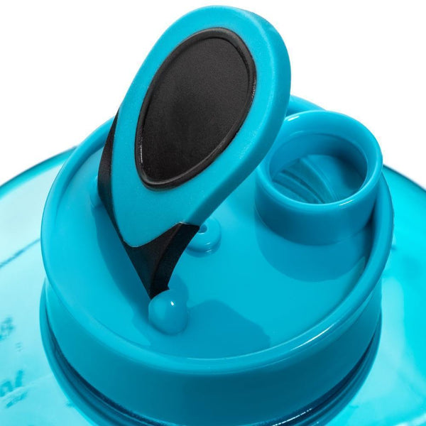 Glass Water Bottle with Neoprene in Turquoise by Masontops® - FabFitFun